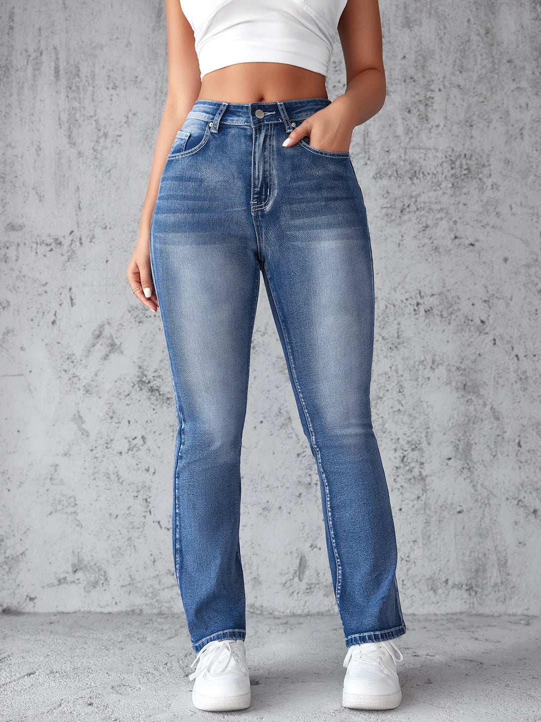 Chic & Stil High Waist Women's Flare Jeans