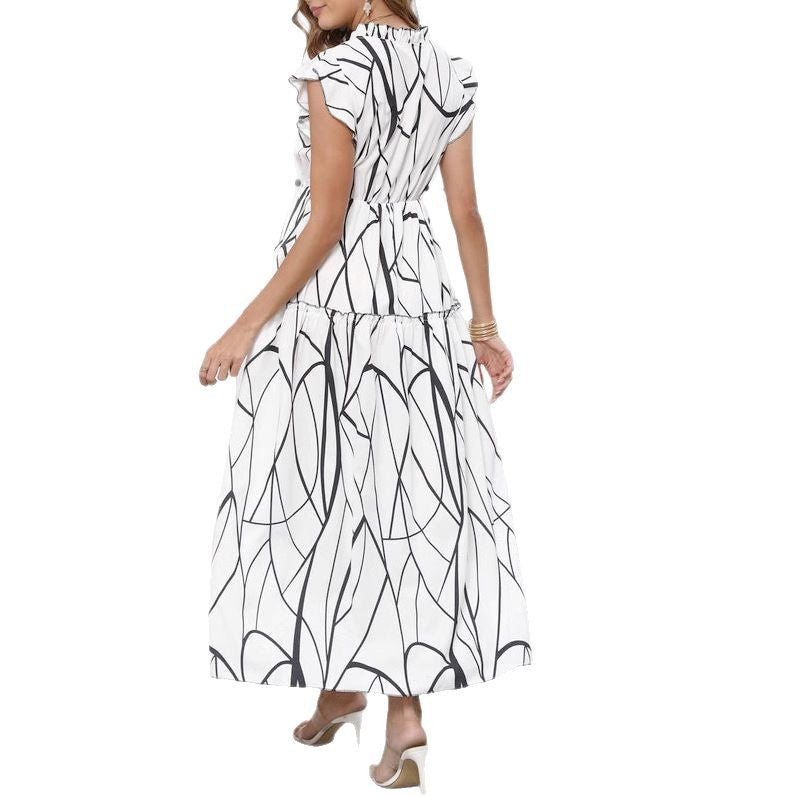 Chic Ruffled Maxi Dress for Women
