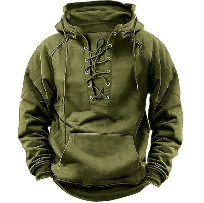 Amarae | Men's hoodie with modern lace-up design and soft inner lining