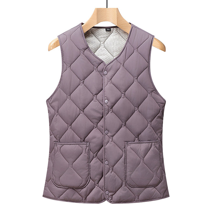Ladies quilted gilet with large pockets and trendy cut Amarae