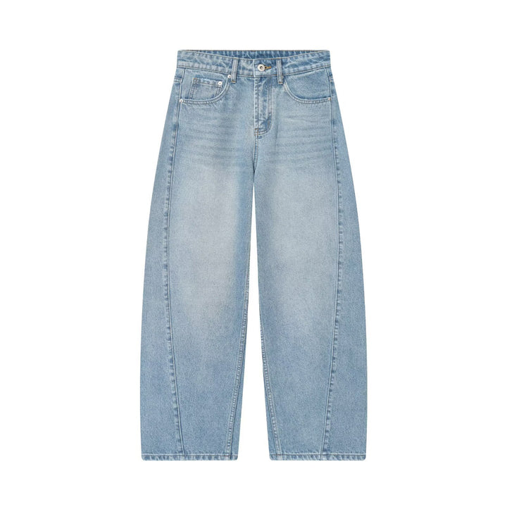 Women’s cropped wide-cut jeans with high waist and front seam details Amarae