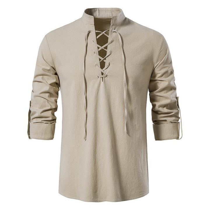 Men's casual long sleeve shirt with modern lace design and high quality cotton Lune London