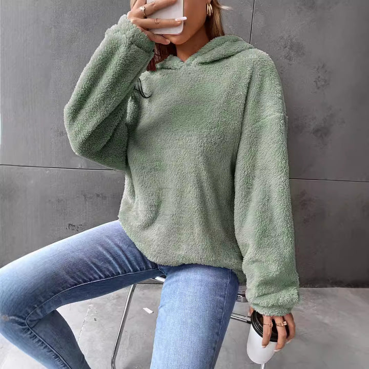 Women's Fleece Hooded Sweatshirt Lune London