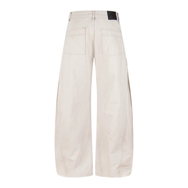 Women's Wide Cargo Palazzo Pants with High Waist, Large Flap Pockets and Adjustable Hem Amarae