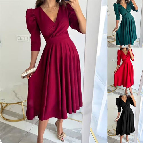 Ladies Elegant Chic Midi Dress