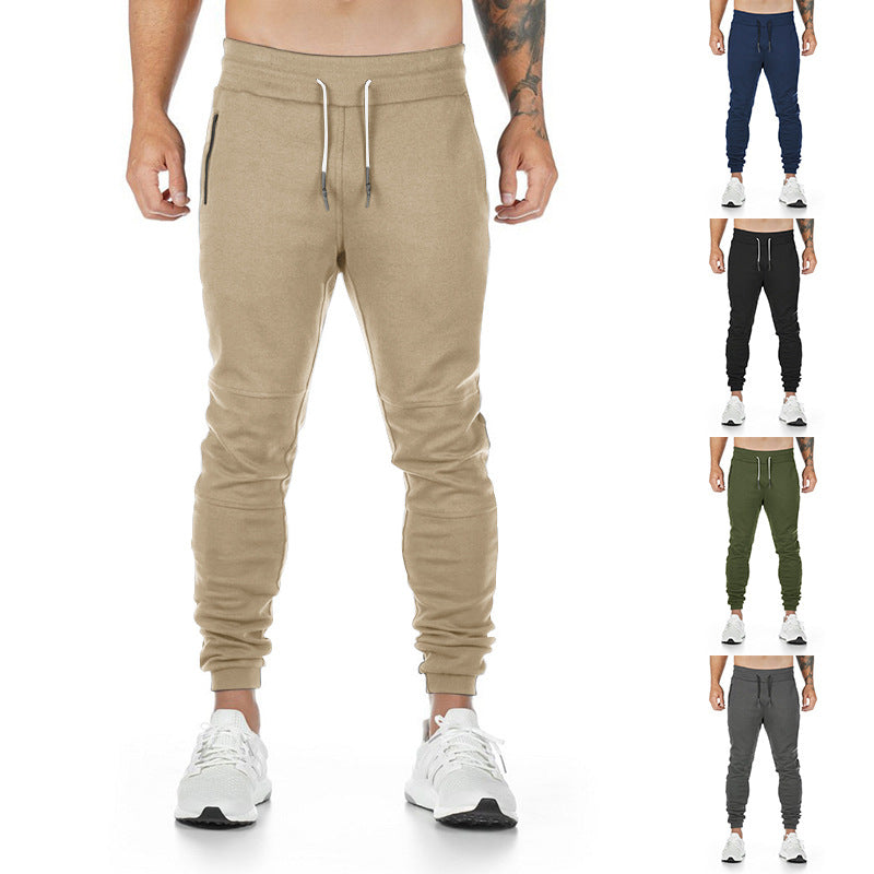 Men's sporty joggers with practical zip pockets and elastic waist Lune London