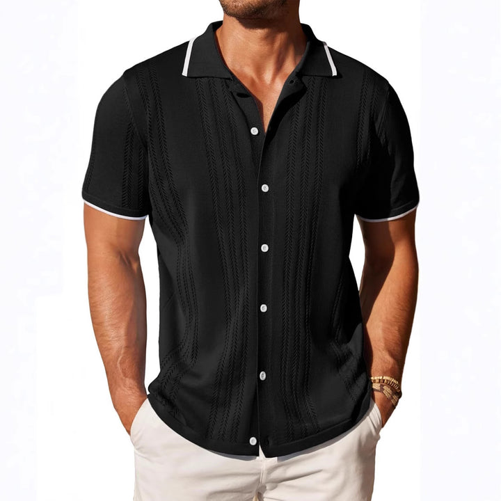 Short sleeve shirt for men with textured pattern Lune London