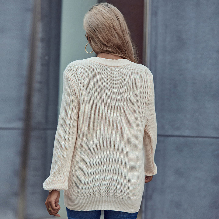 Pull en tricot pour femmes avec ceinture ajustée Chic & Stil