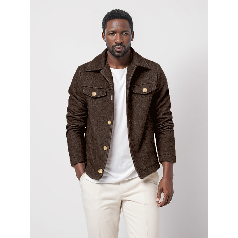 Men's denim jacket with buttons and pockets Lune London