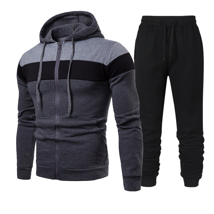 Men's sporty leisure set with a chic and stylish color block design