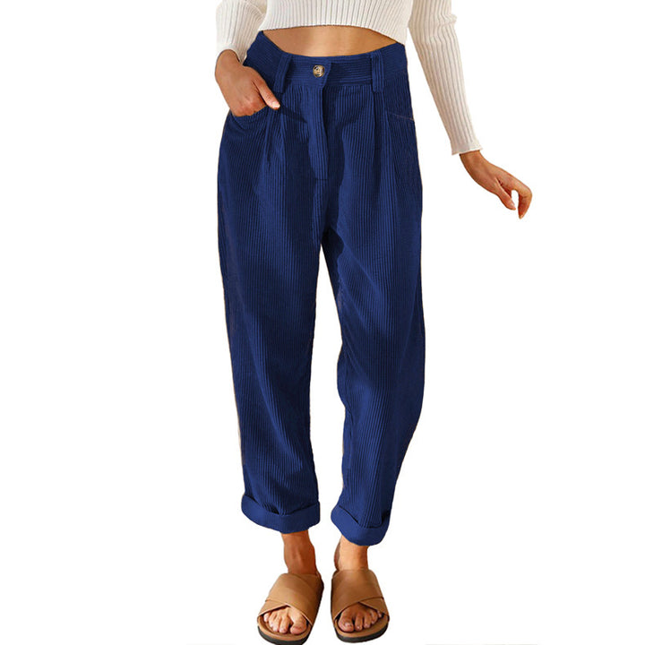 High-waisted striped pants for women Lune London