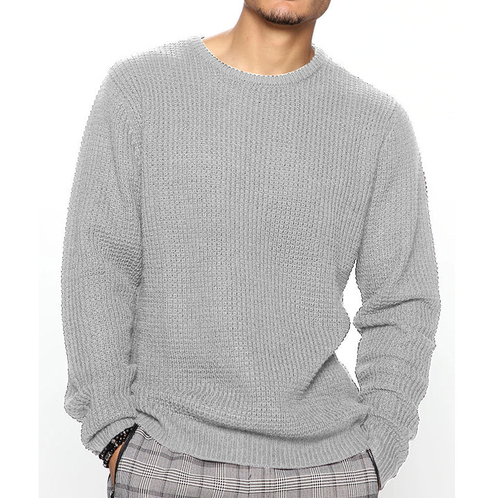 Chunky knit pullover for men with textured pattern and relaxed fit Lune London
