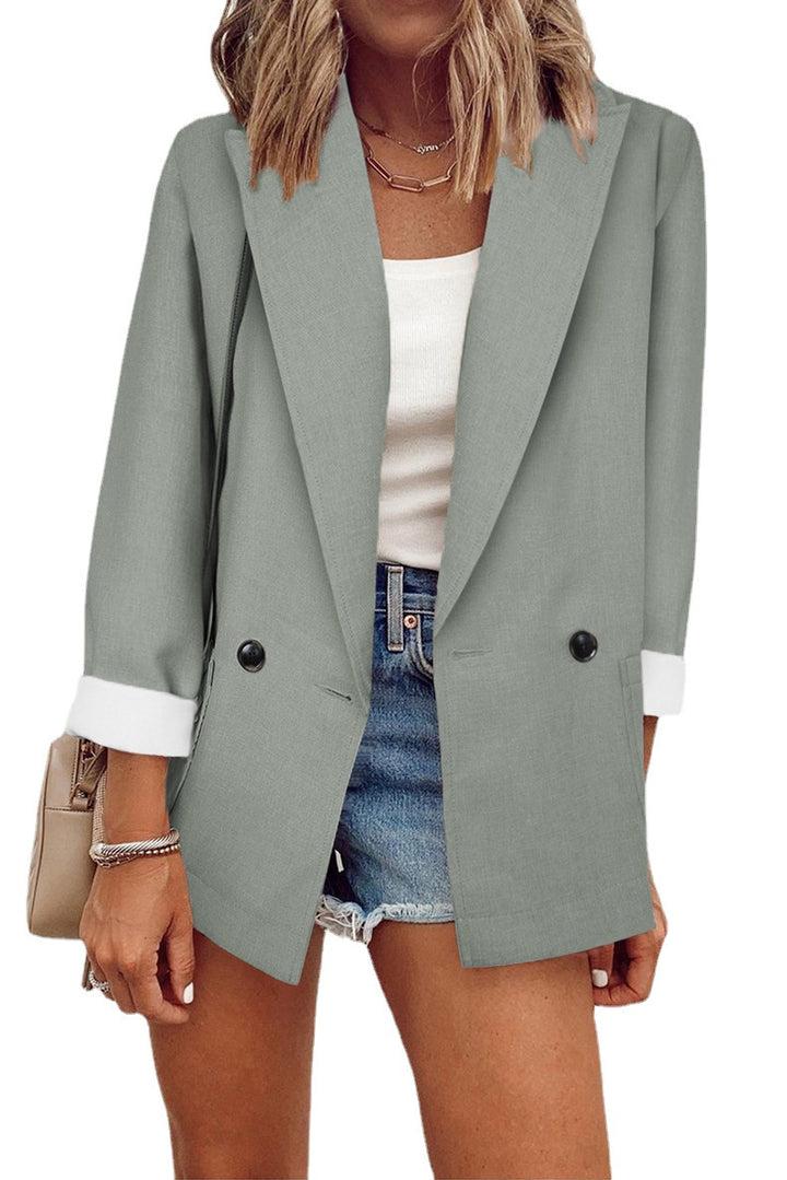 Ladies oversized casual blazer with modern details Lune London