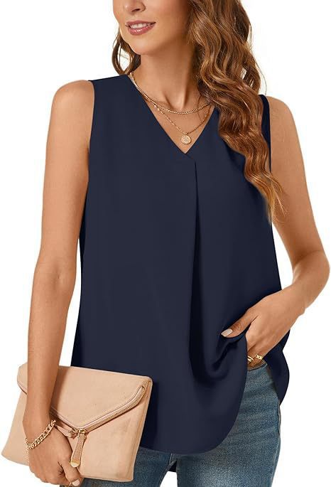 Women V-Neck Pleated Casual Top Lune London