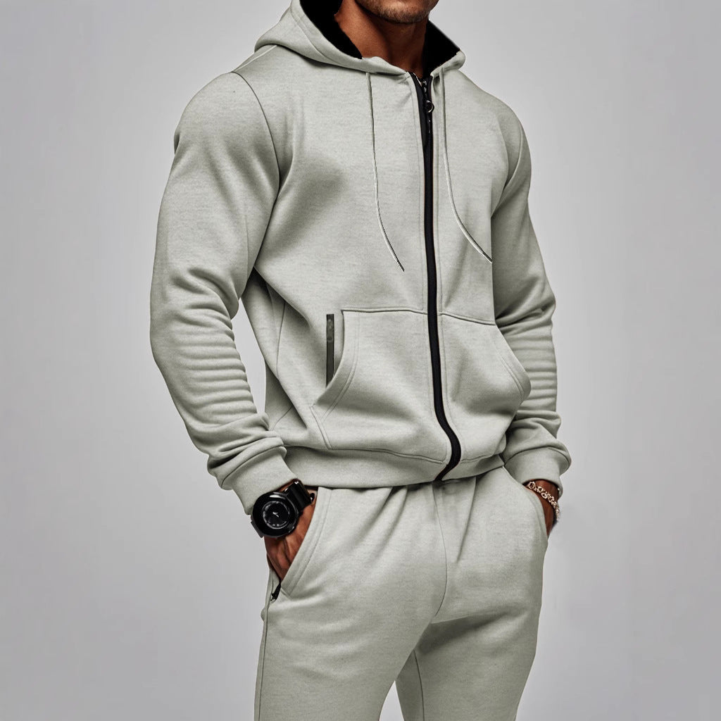 Men's sporty hoodie set with functional pockets and high-quality workmanship Chic & Stil