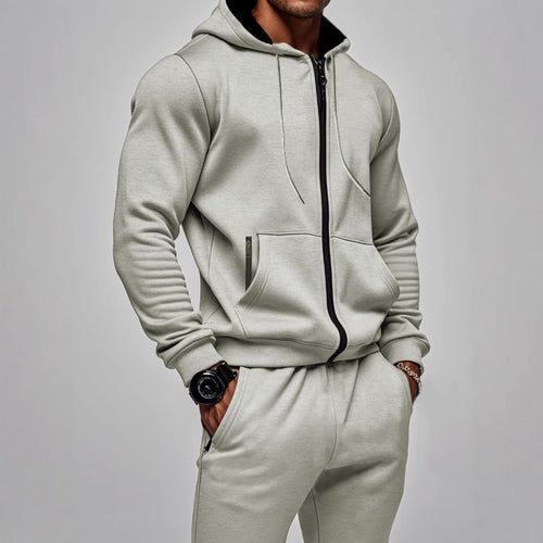 Men's sporty hoodie set with functional pockets and high-quality workmanship Chic & Stil