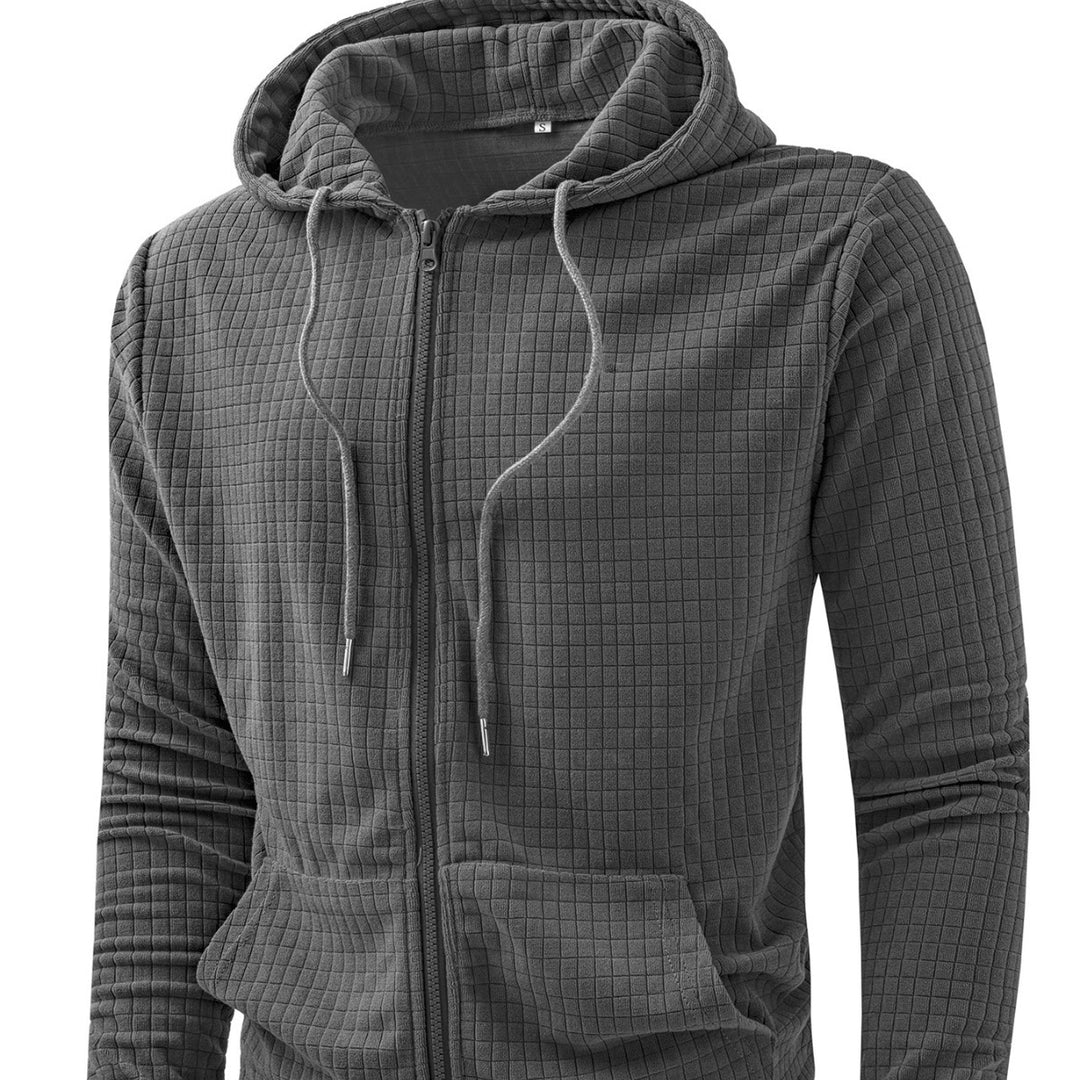 Casual hooded jacket for men with structured design Lune London
