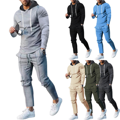 Men's sporty hoodie set with stylish jogger pants Amarae