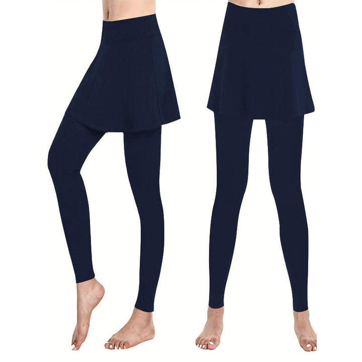Women Leggings with Integrated Skirt Cut Lune London