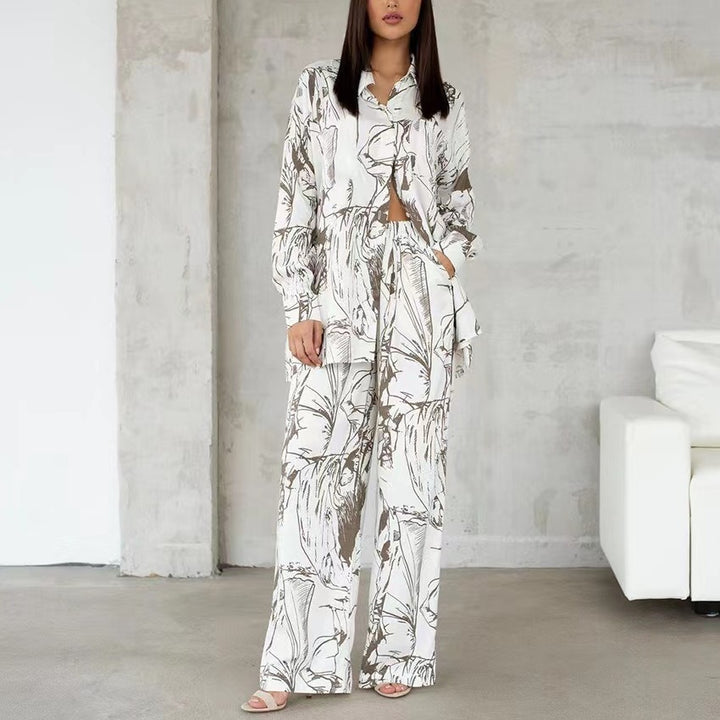Women Elegant and Casual Blouse-Pants Combination Lune London