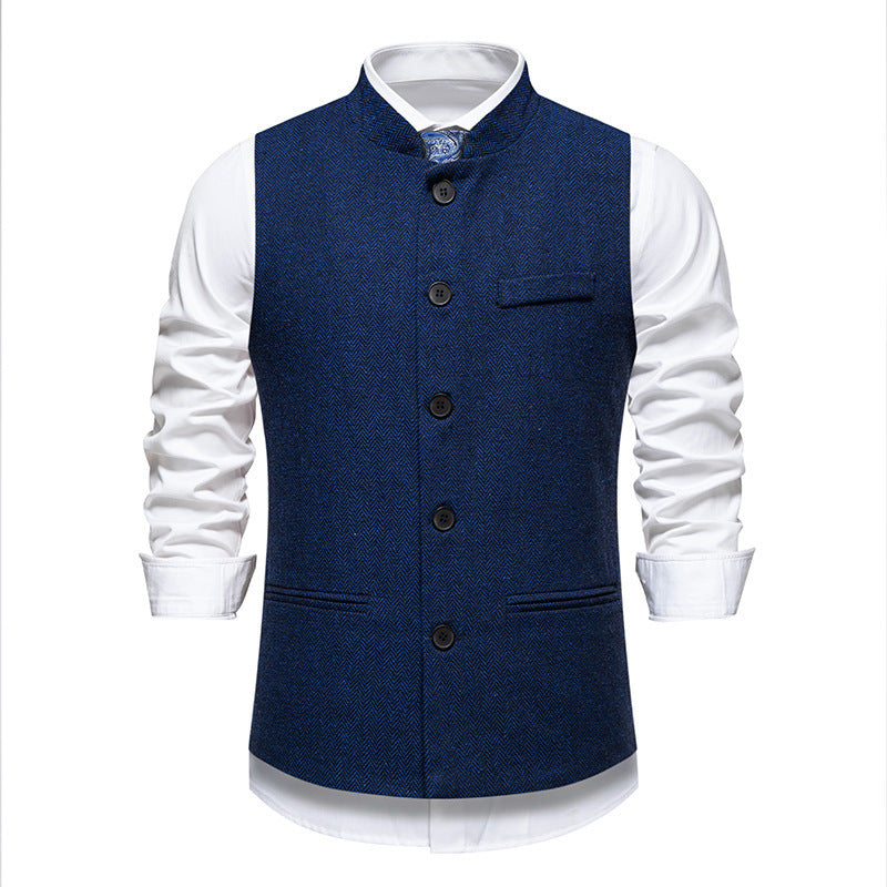 Veste élégante pour hommes au design en chevrons avec poches fonctionnelles Lune London