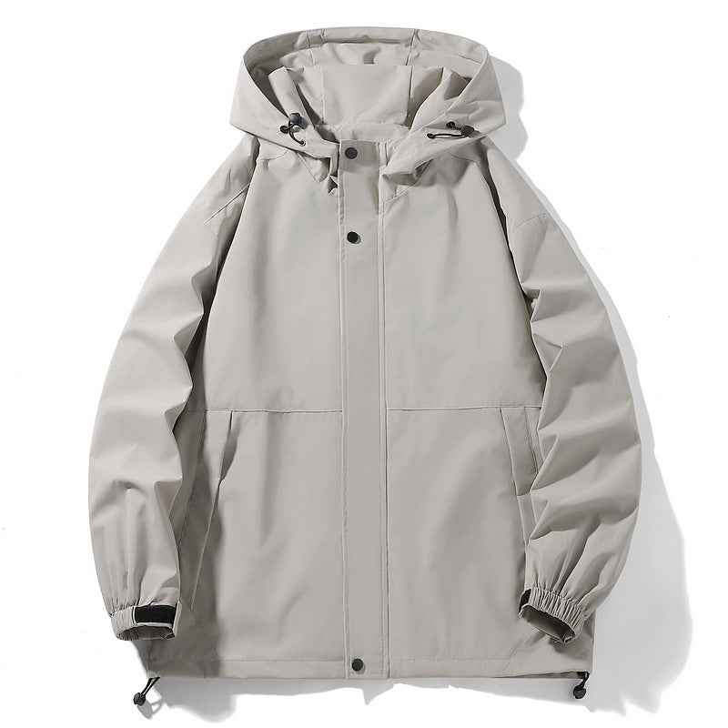 Men's waterproof transition jacket with adjustable hood and practical pockets Lune London