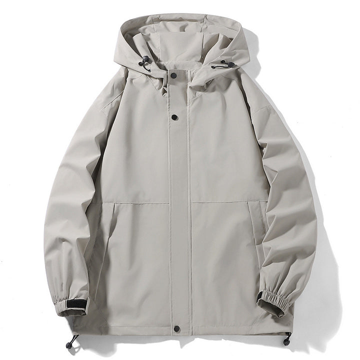 Men's waterproof transition jacket with adjustable hood and practical pockets Lune London