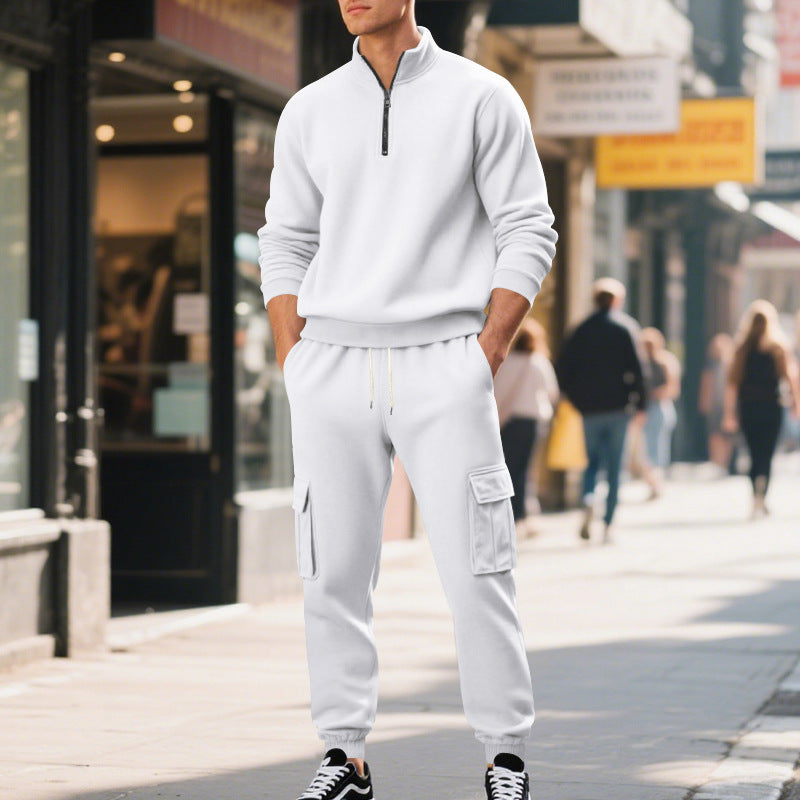Men's Sport Leisurewear with Zipper and Practical Cargo Pockets Lune London
