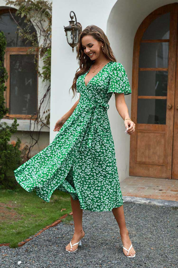 Lune London Wrap Maxi Dress for Women
