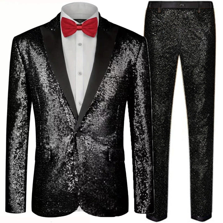 Men's Glamorous Sequin Suit Set Chic Und Stil