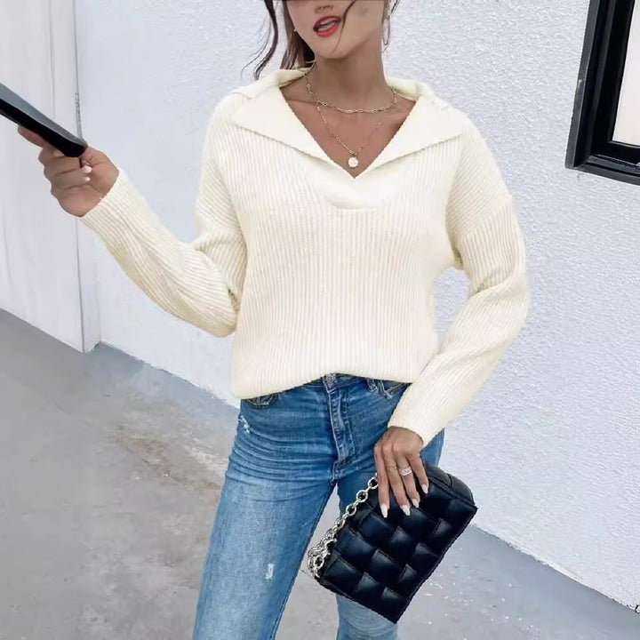Ladies Oversized Knit Sweater Lune London