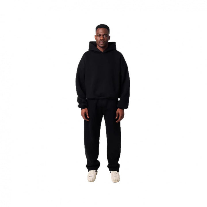 Women's Cozy Sweatshirt and Pants Set with High Collar and Casual Fit Lune London
