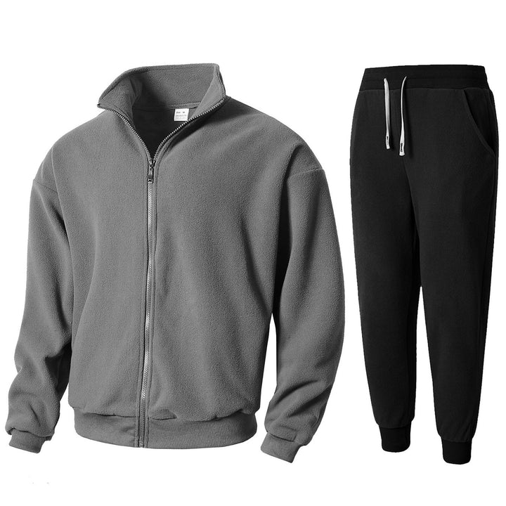 Lune London Men's Polar Fleece Loungewear with High Collar