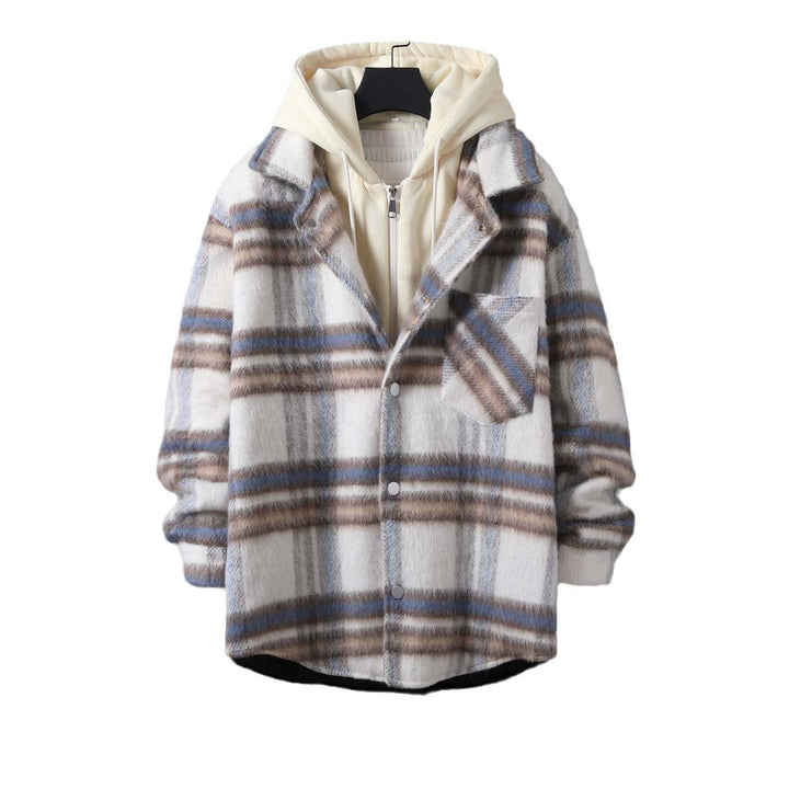 Casual checkered coat for women with soft lining and practical pockets Lune London