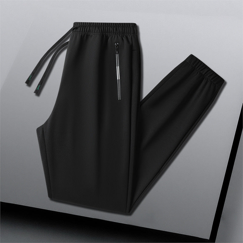 Men's Lightweight Breathable Functional Jogging Pants with Zipper Pocket Amarae