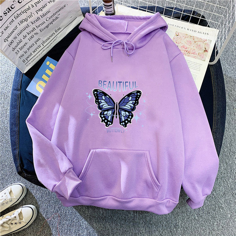 Women's hoodie with creative butterfly design Chic & Style