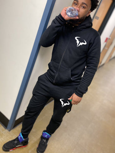Men's Sporty Hooded Sweatshirt with Matching Jogging Set Amarae