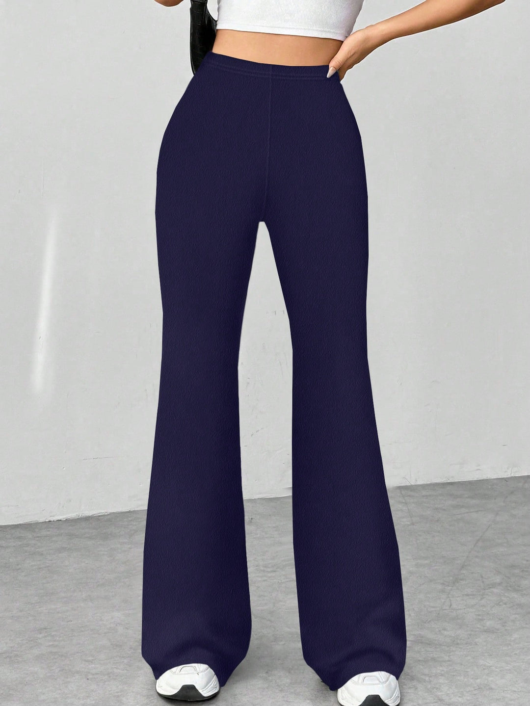 Ladies' Stretch Flared Pants with High Waist and Wide Leg Amarae