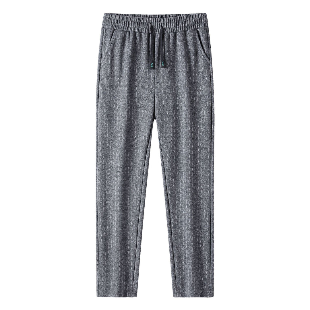 Women's Knit Joggers with Drawstring and Fine Pinstripe Amarae