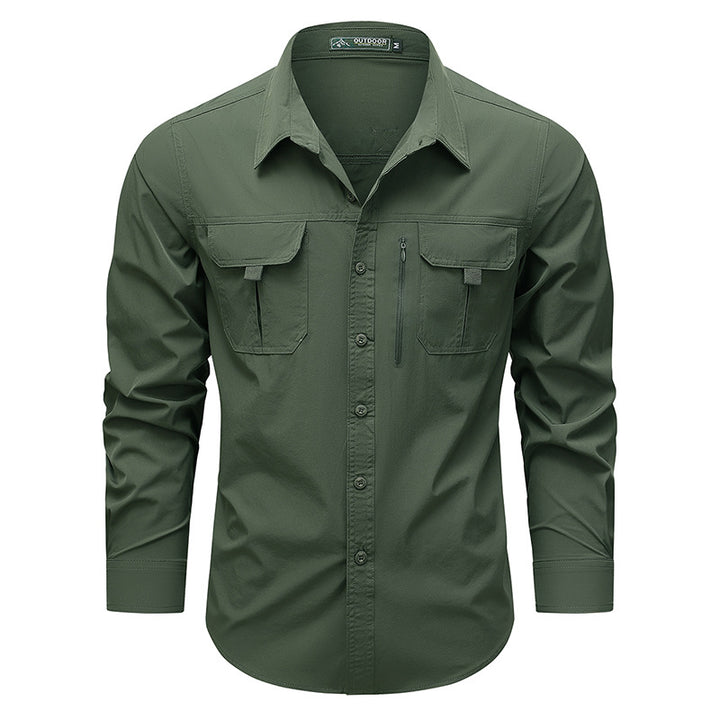 Practical outdoor shirt for men with versatile pockets Amarae