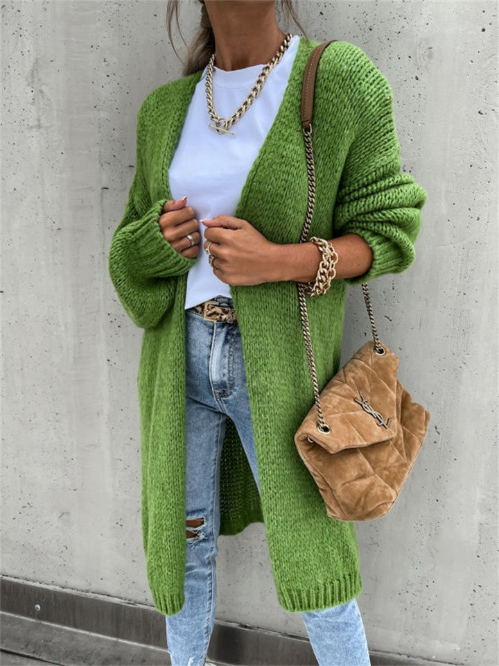 Lune Londonl women's knit cardigan in chunky knit with open design