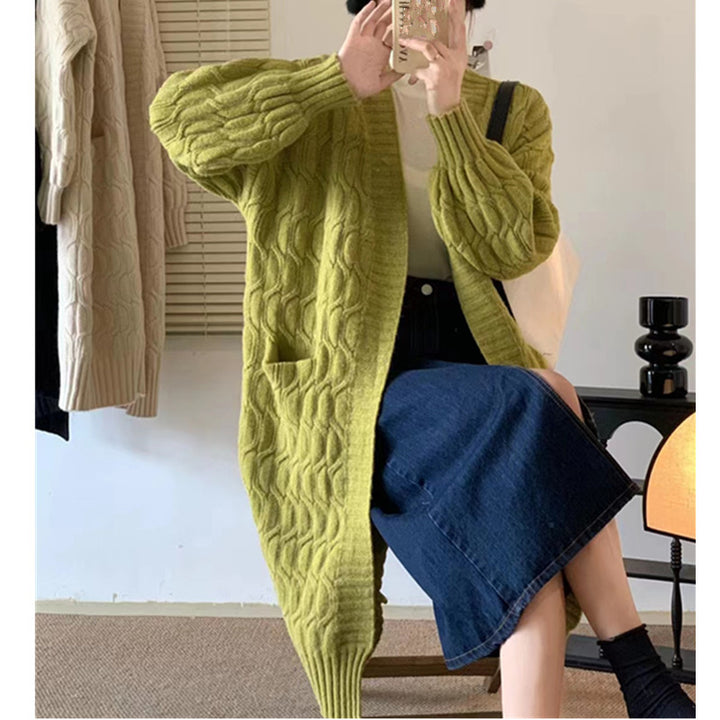 Gilet en tricot épais pour femmes avec poches et col en V Chic & Stil