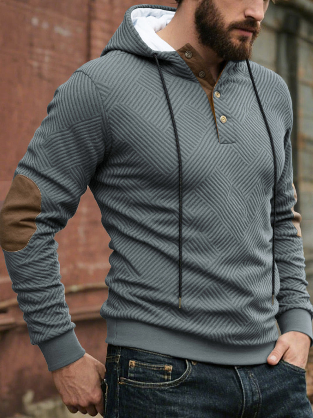 Men's Hoodie Sporty with Structured Design Lune London