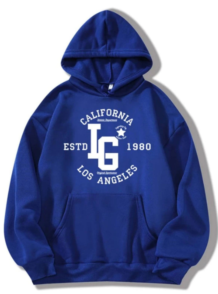 Women's hoodie with sporty California print Chic & Stil