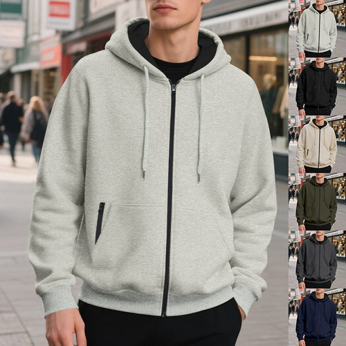 Men's Zip-Up Hoodie with Pockets Amarae