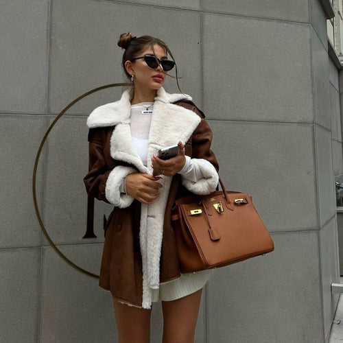 Ladies elegant oversized coat Amarae