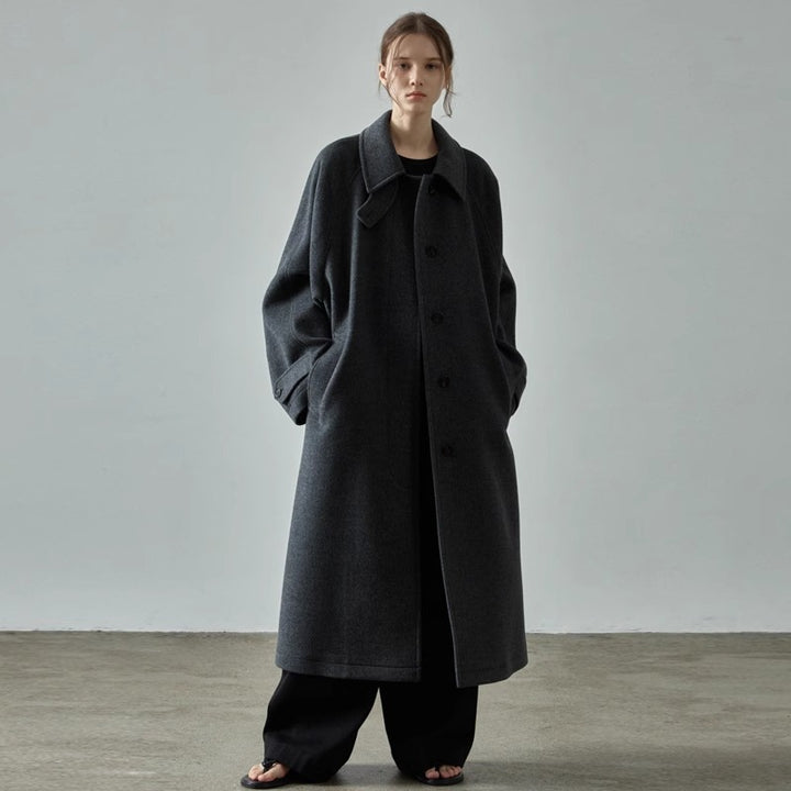 Manteau en laine surdimensionné pour femmes Chic & Stil