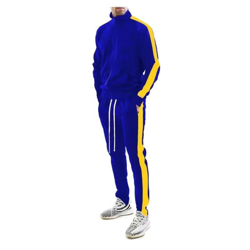 Men's sports set with full zip and contrasting stripes Lune London
