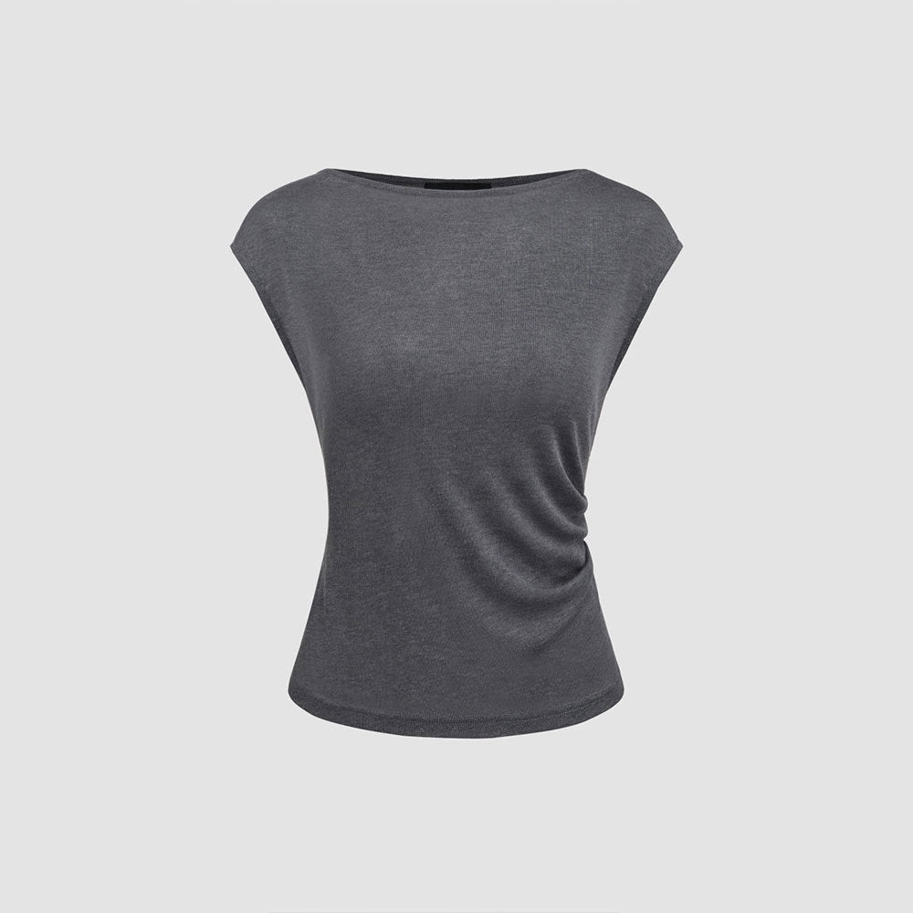 Haut élégant pour femmes avec un design drapé asymétrique Chic & Stil
