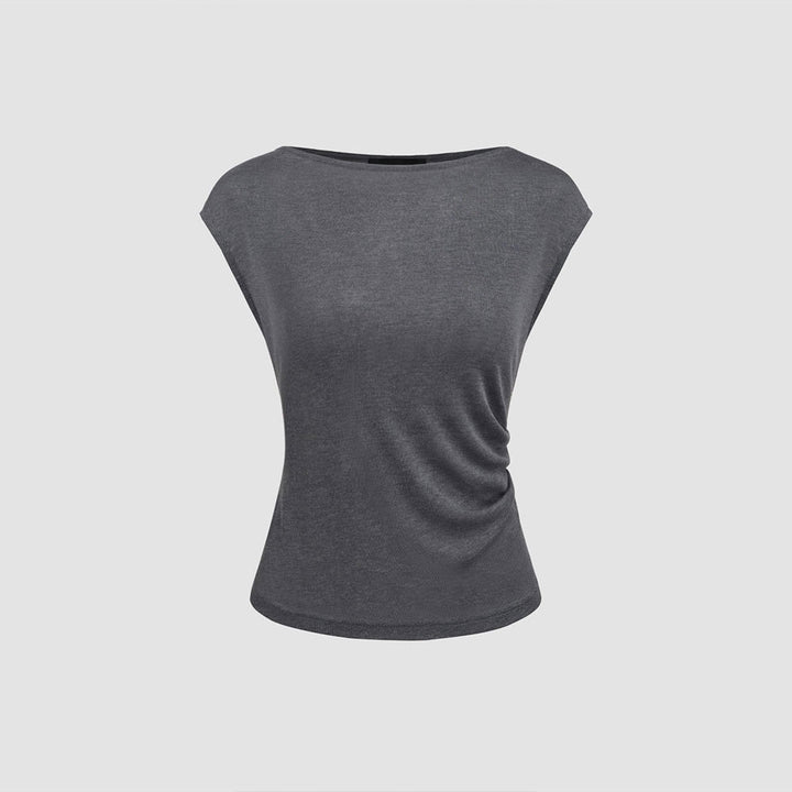 Haut élégant pour femmes avec un design drapé asymétrique Chic & Stil